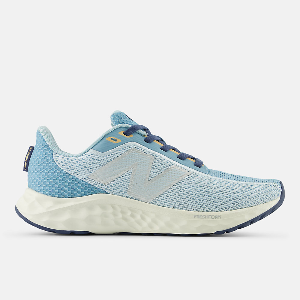 New Balance Fresh Foam Arishi v4 Shoes Quarry Blue with Chrome Blue and Silver Metallic